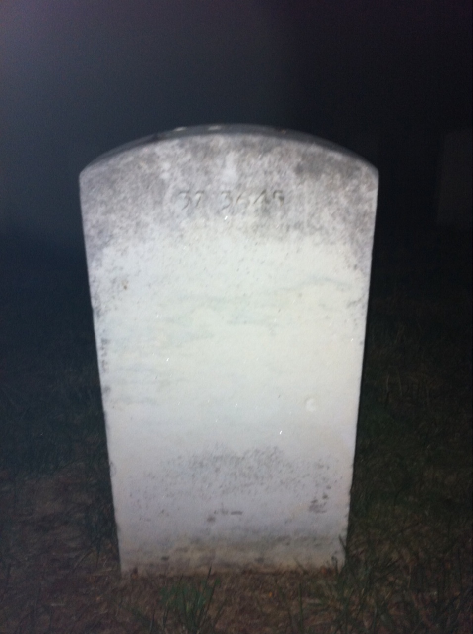 Back of headstone — Victor Bennett