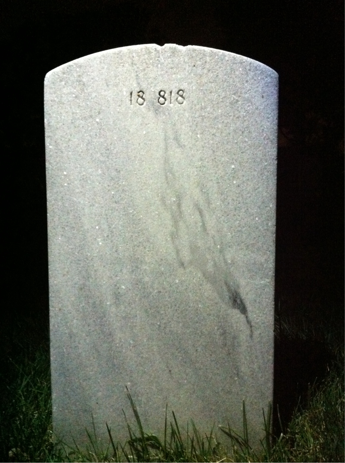 Back of headstone — Gillis Anderson