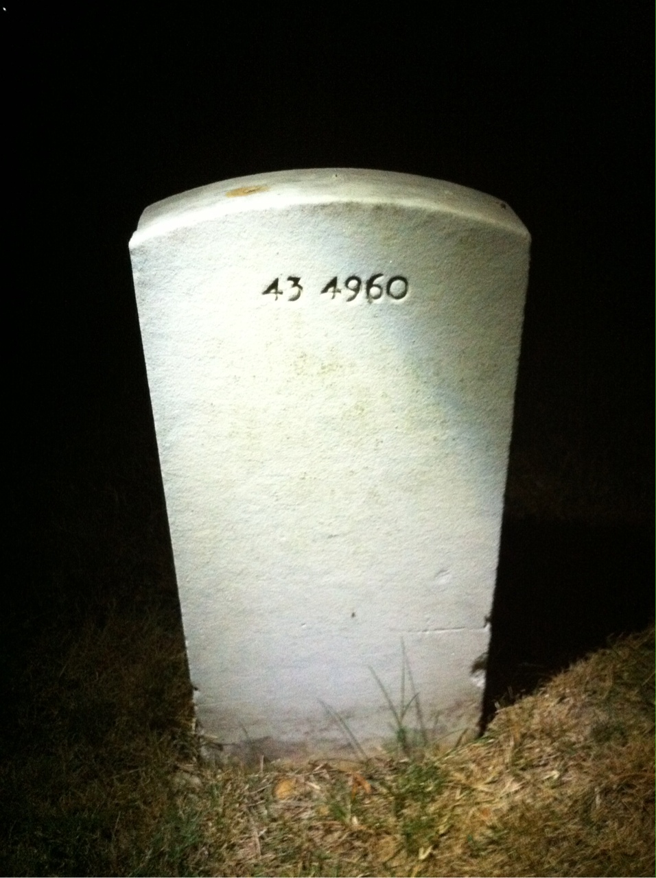 Back of headstone — Charles Ballard