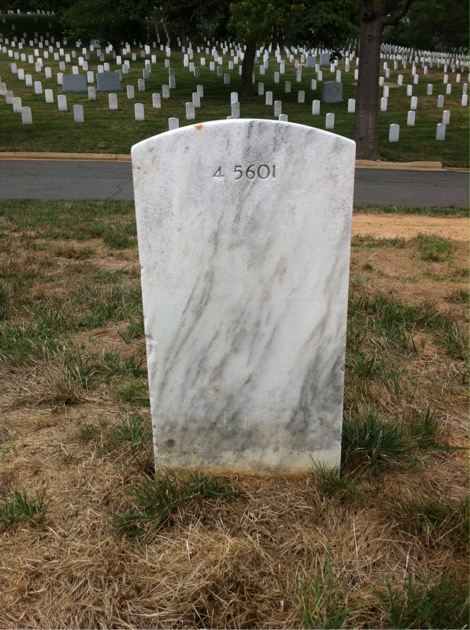 Back of headstone — Charles Abel