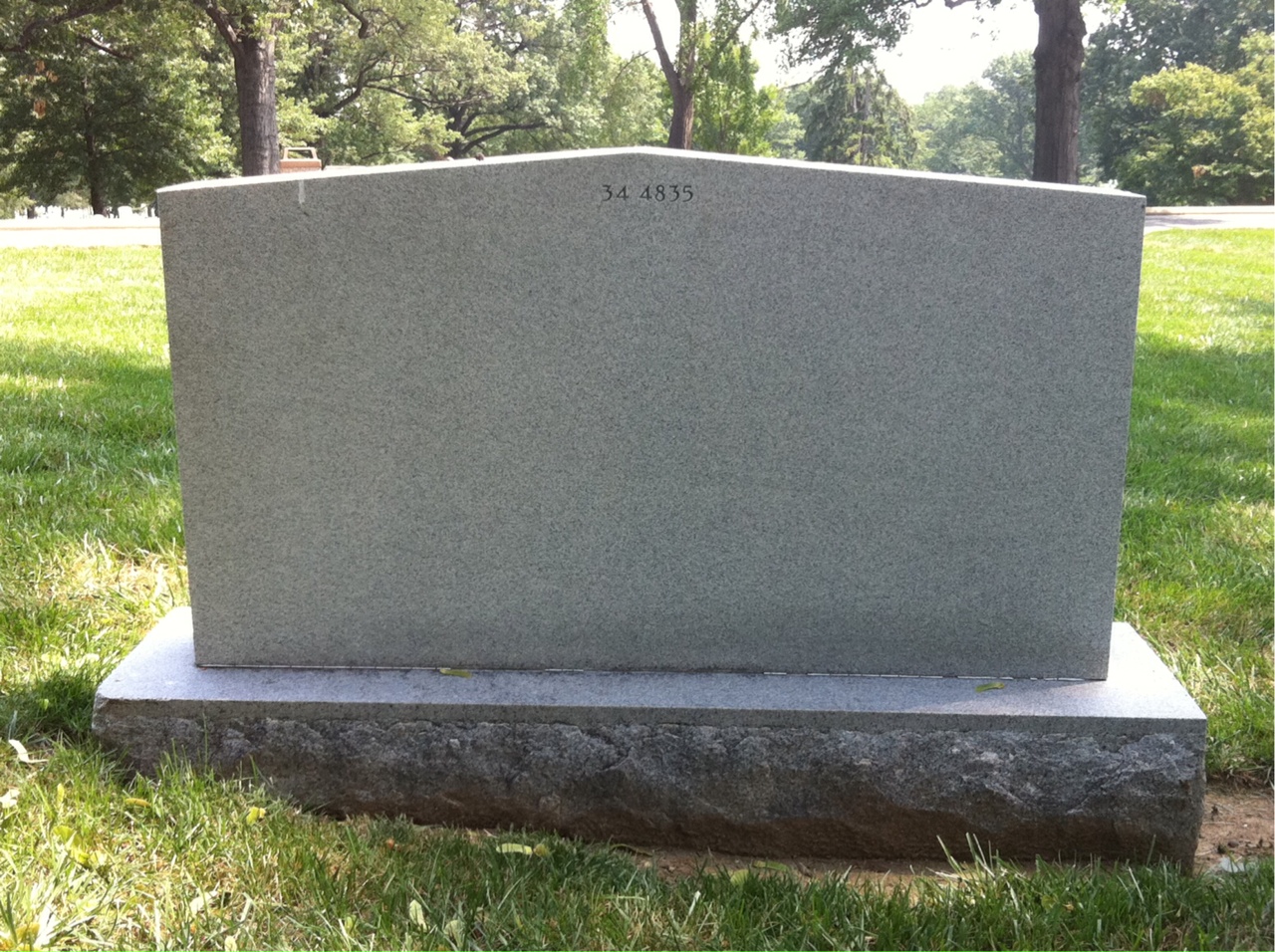 Back of headstone — Charles Morelock