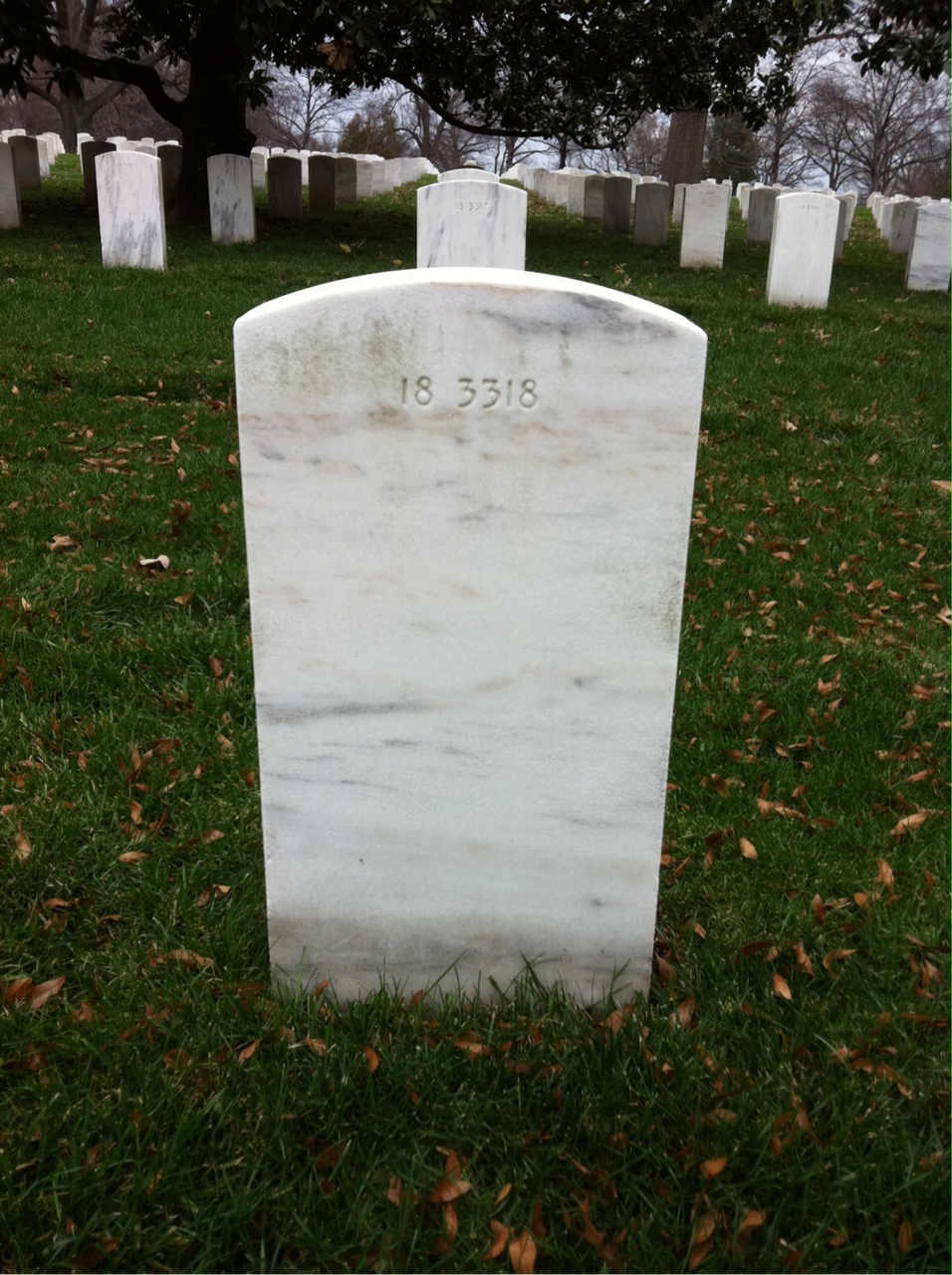 Back of headstone — Walter Baechler
