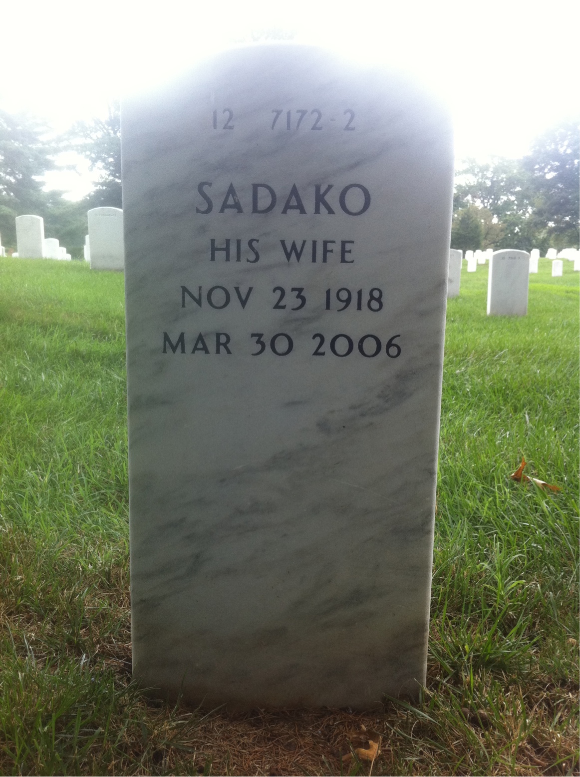 Back of headstone — George Colyer