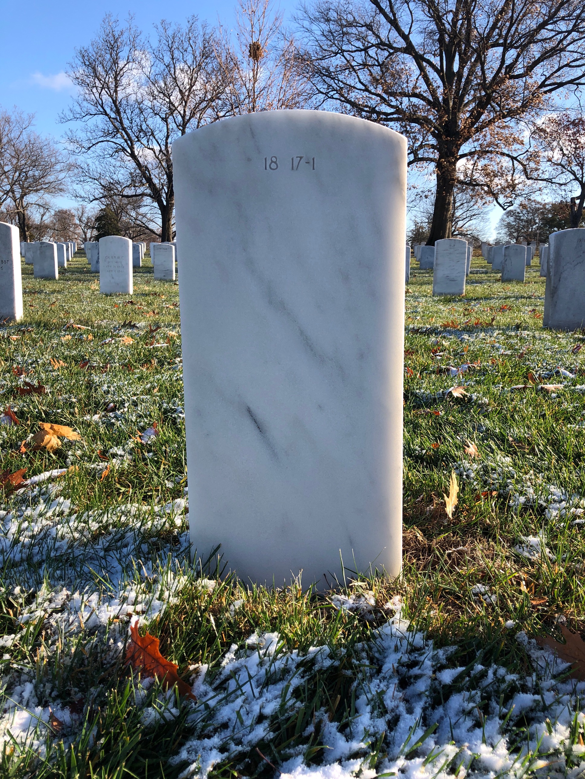 Back of headstone — Bertha Mckay