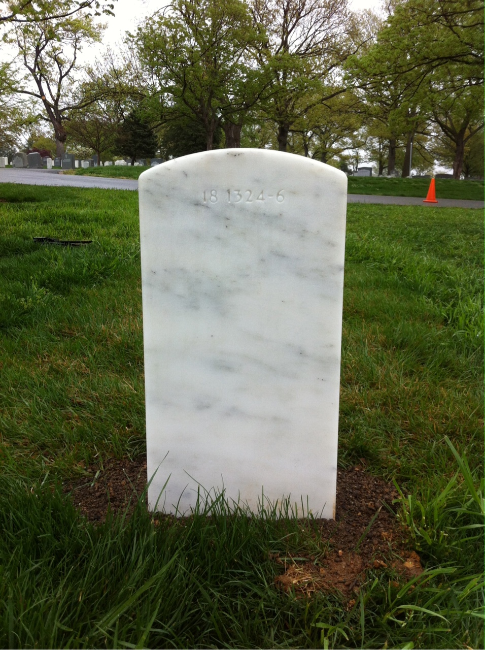 Back of headstone — Haniff Mohammed