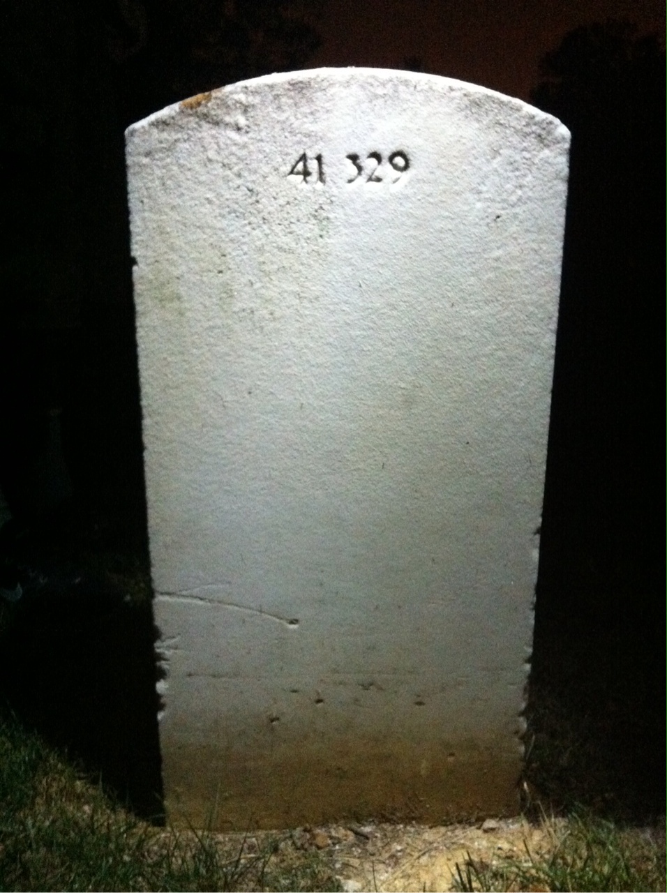 Back of headstone — Louis Arzt