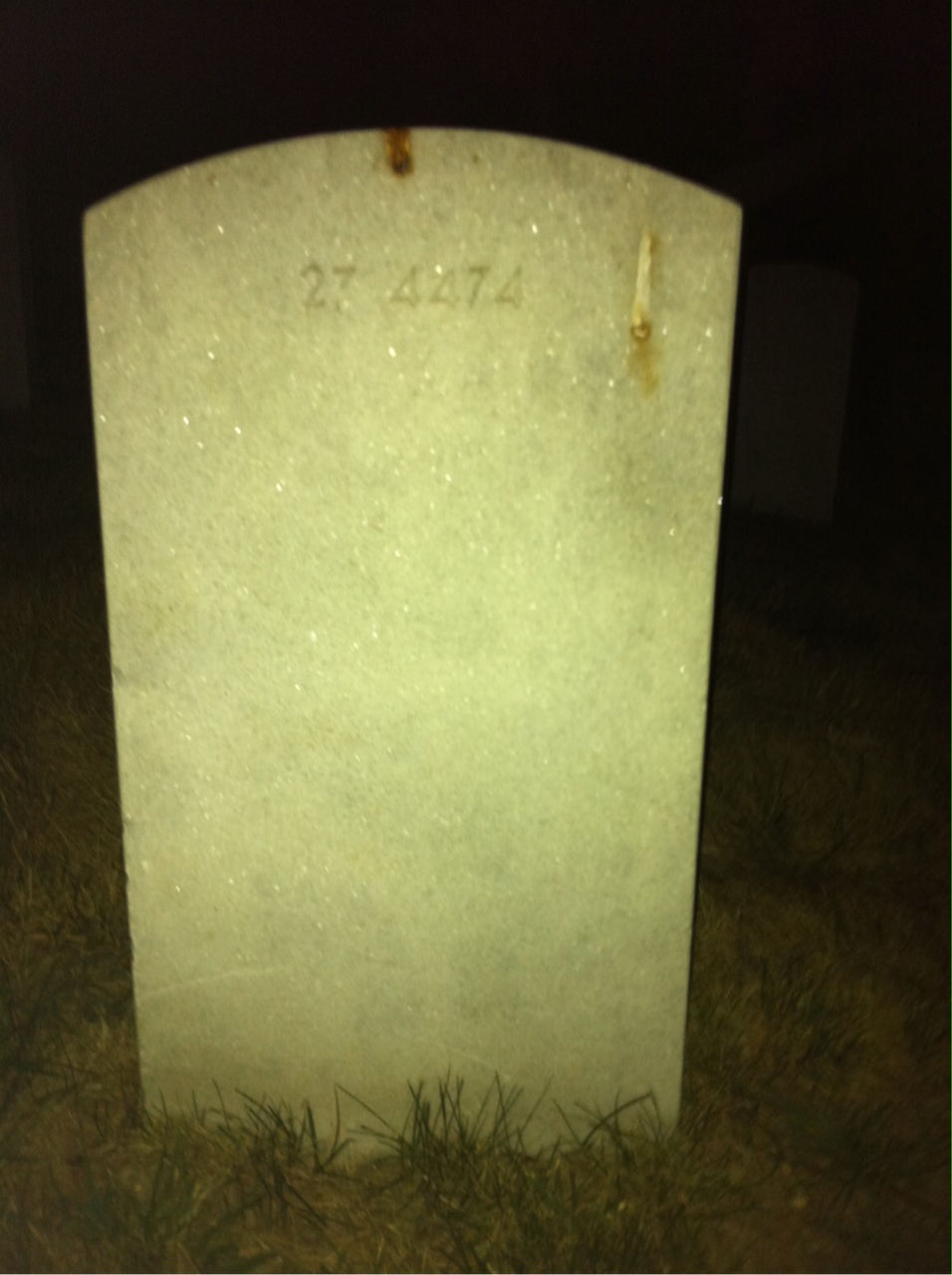 Back of headstone — Lucy Ashton