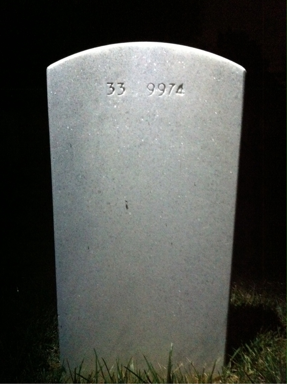 Back of headstone — James Wilcox