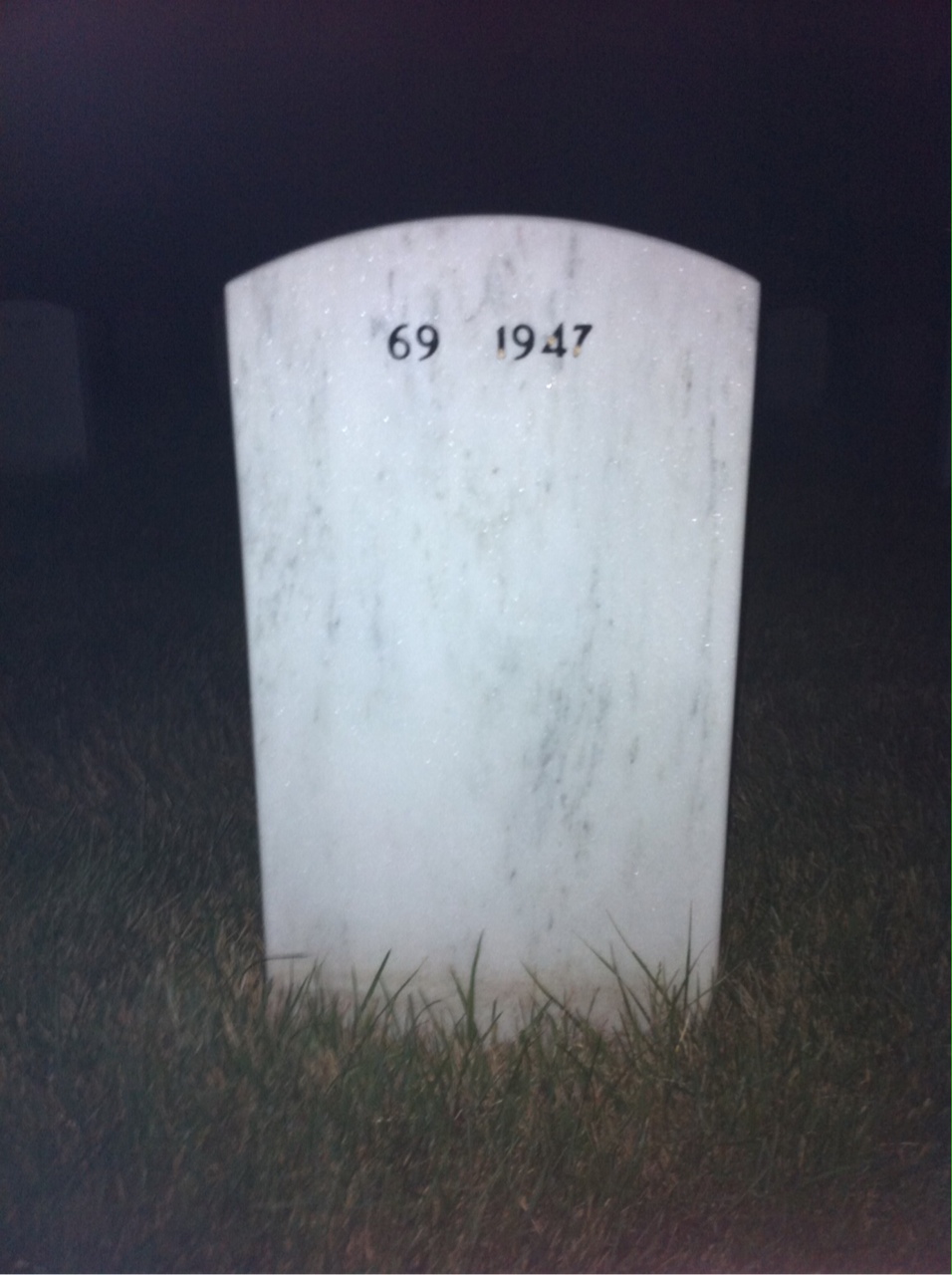 Back of headstone — Richard Cole
