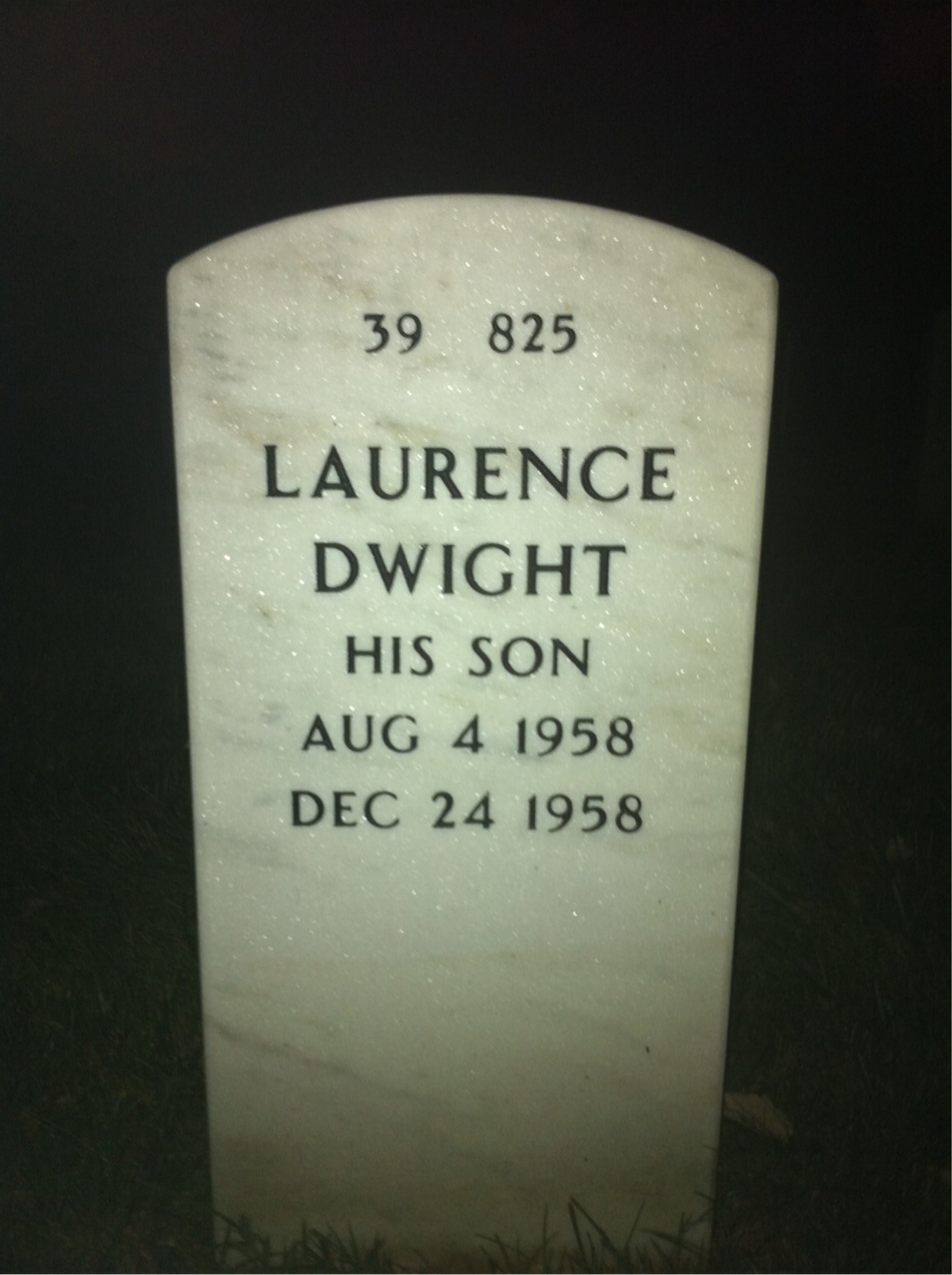 Back of headstone — Paul Lem