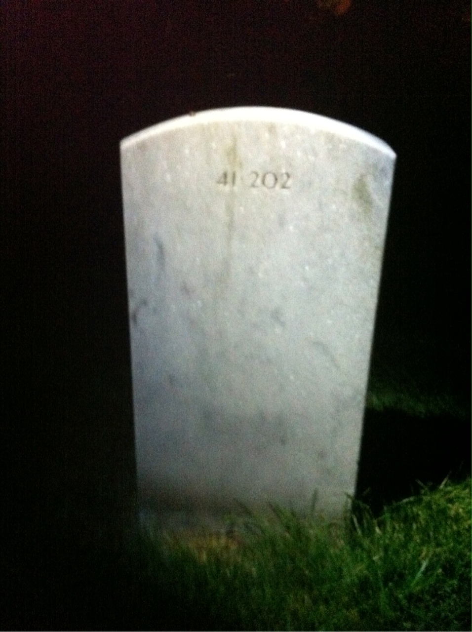 Back of headstone — Robert Montague