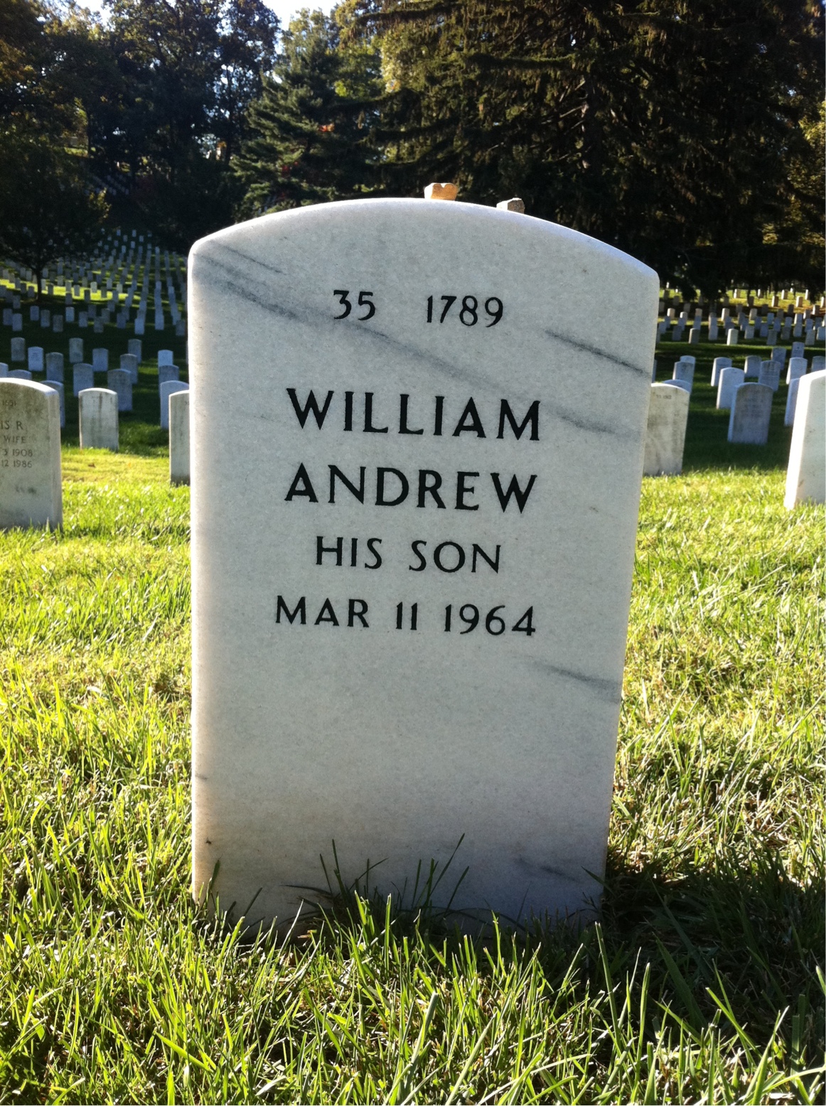 Back of headstone — Carol Connellee