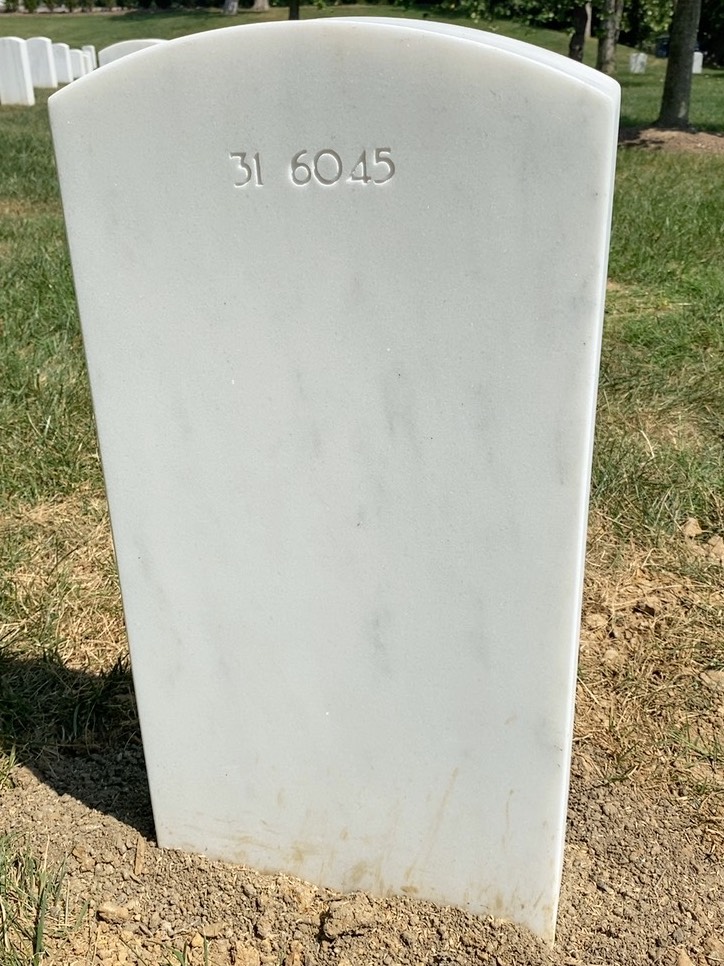 Back of headstone — Jack Milton Skidmore