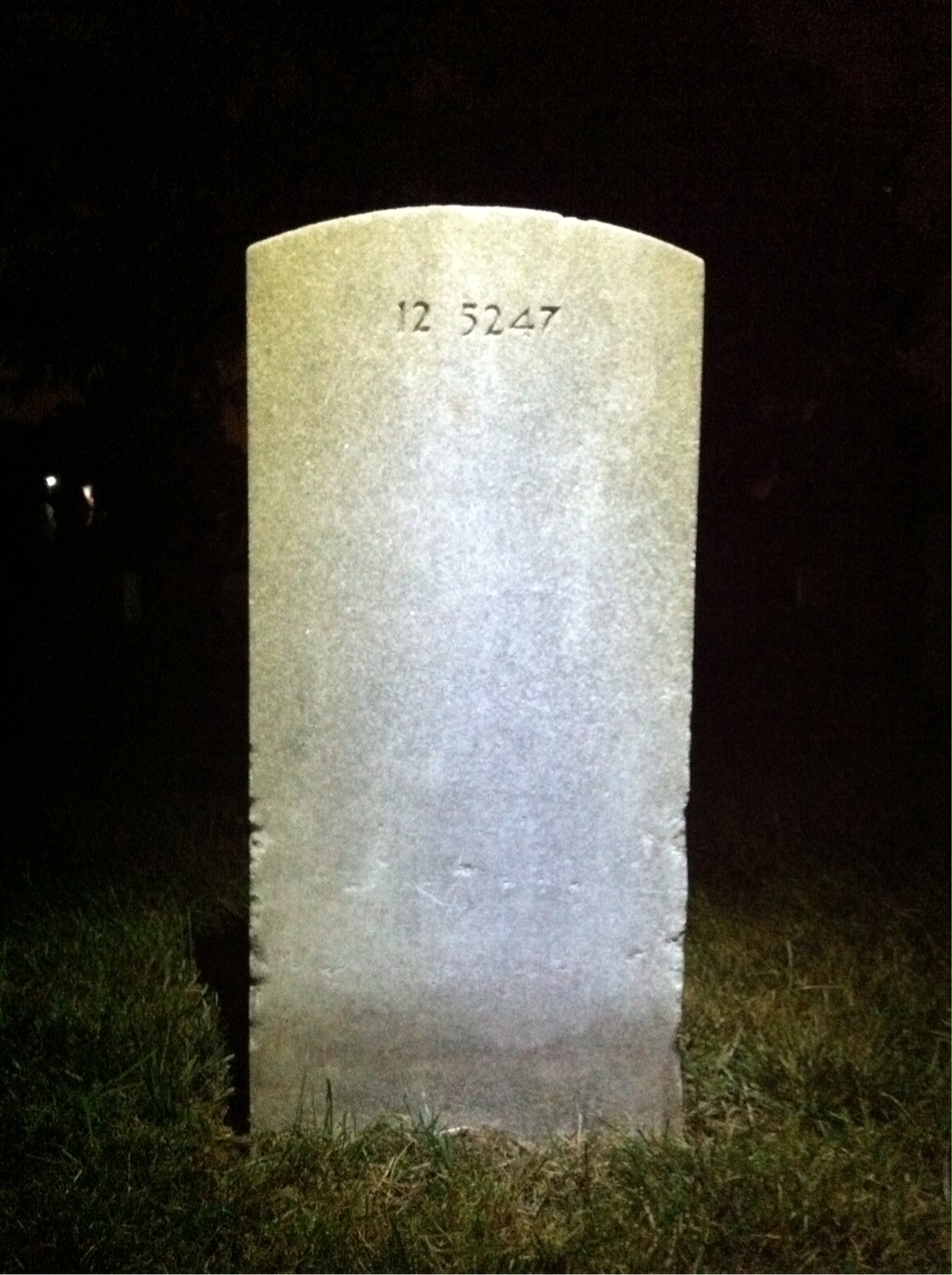 Back of headstone — Ida Mullen