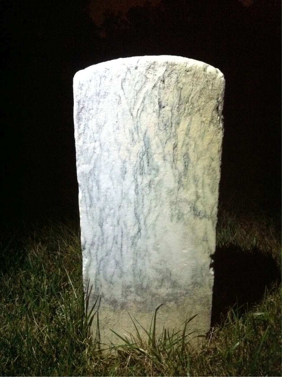 Back of headstone — William Austin