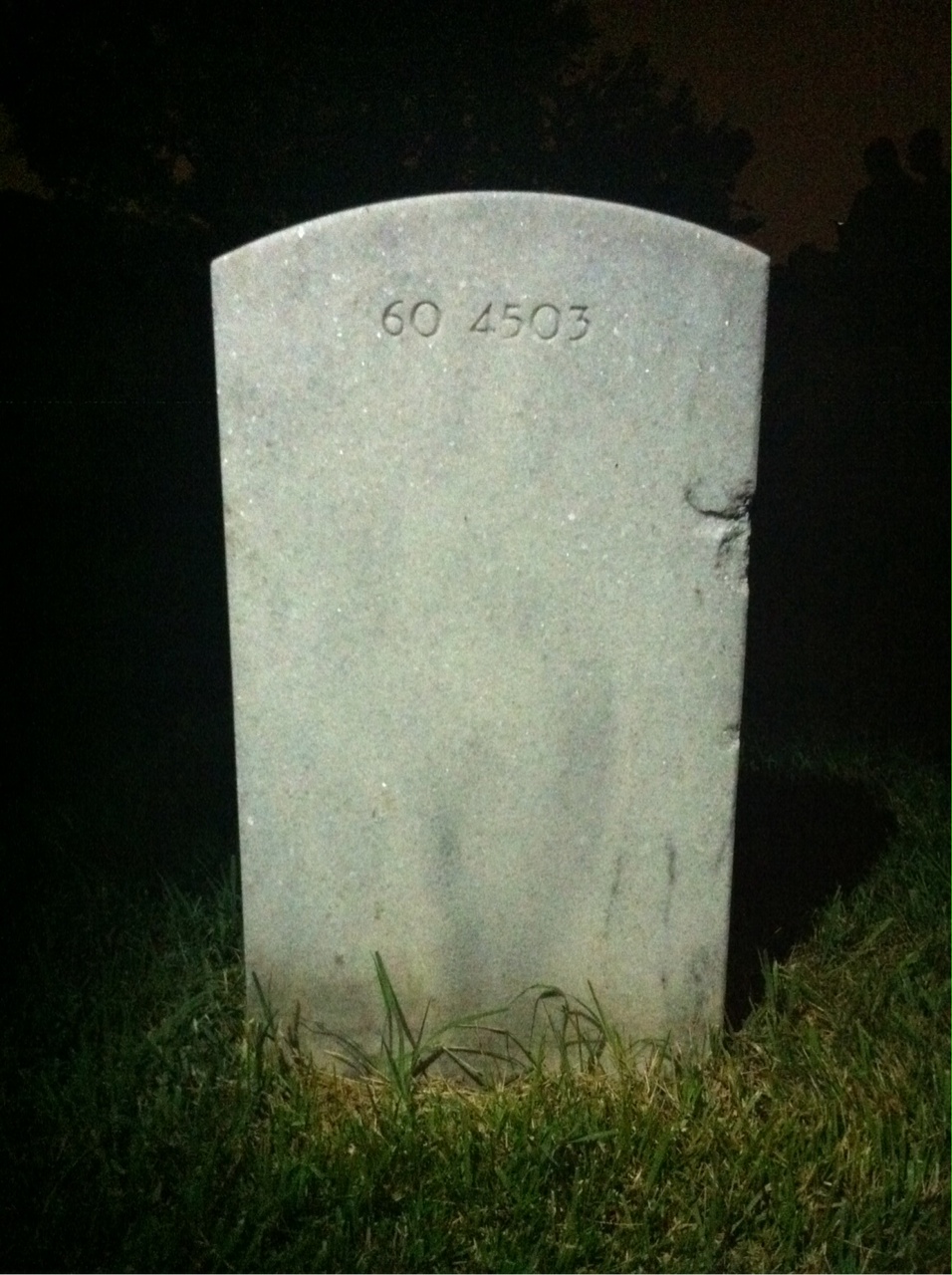 Back of headstone — Mason Morse