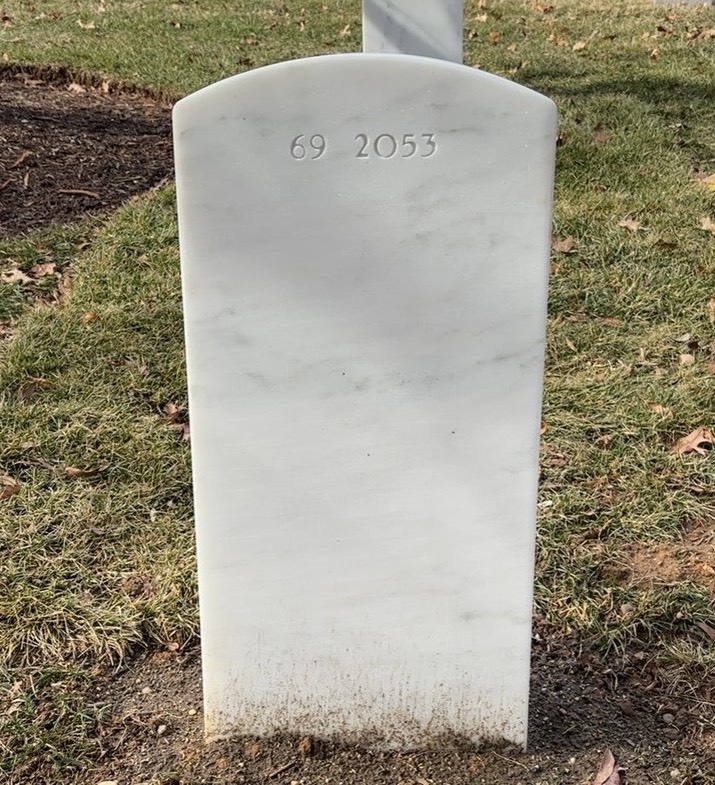 Back of headstone — Scott Martin Joy
