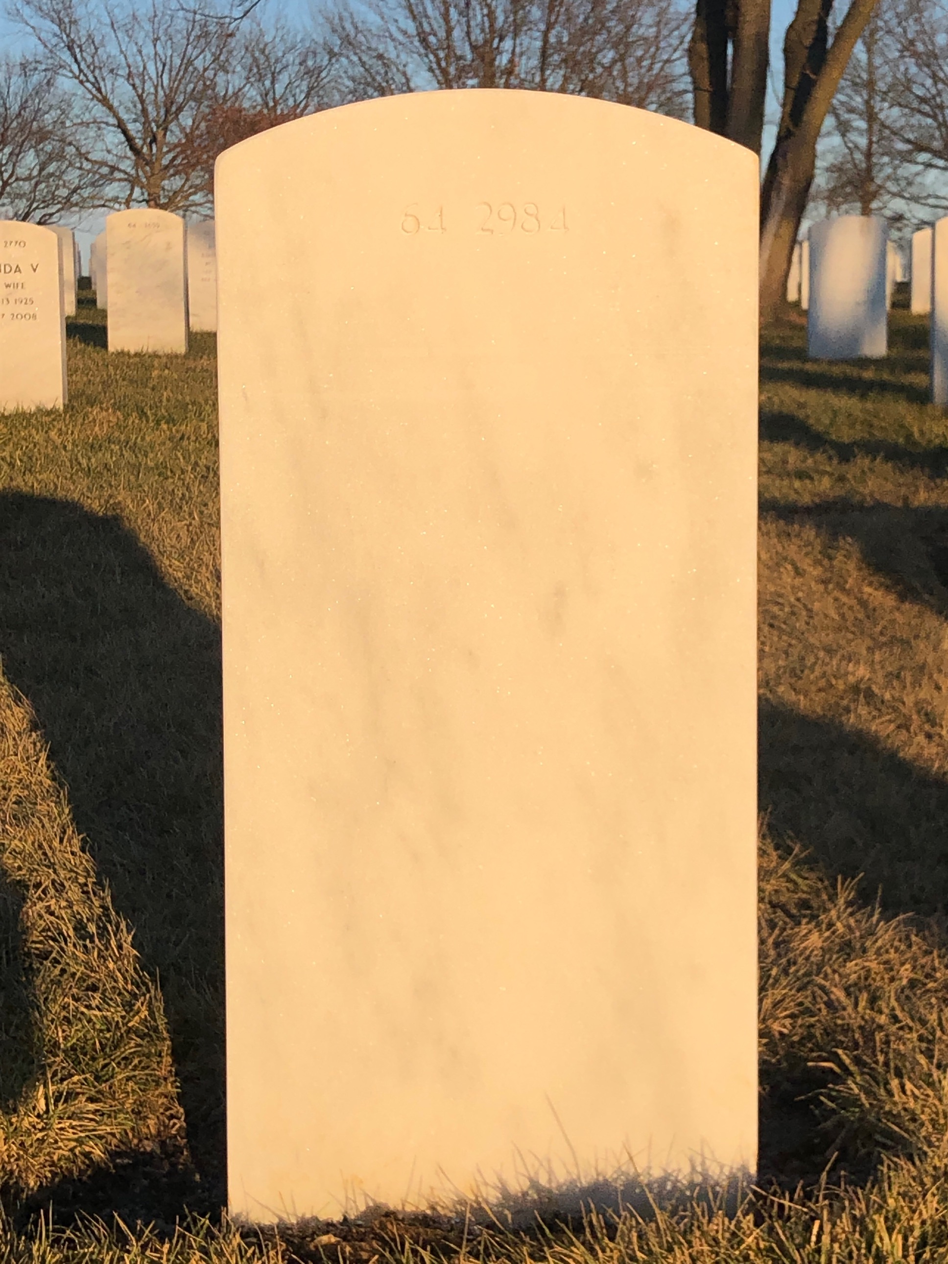 Back of headstone — Thomas Maxson Kullman