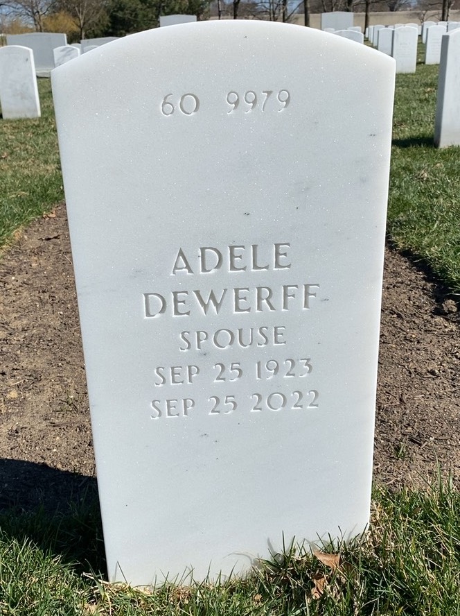 Back of headstone — Donald K Stevens