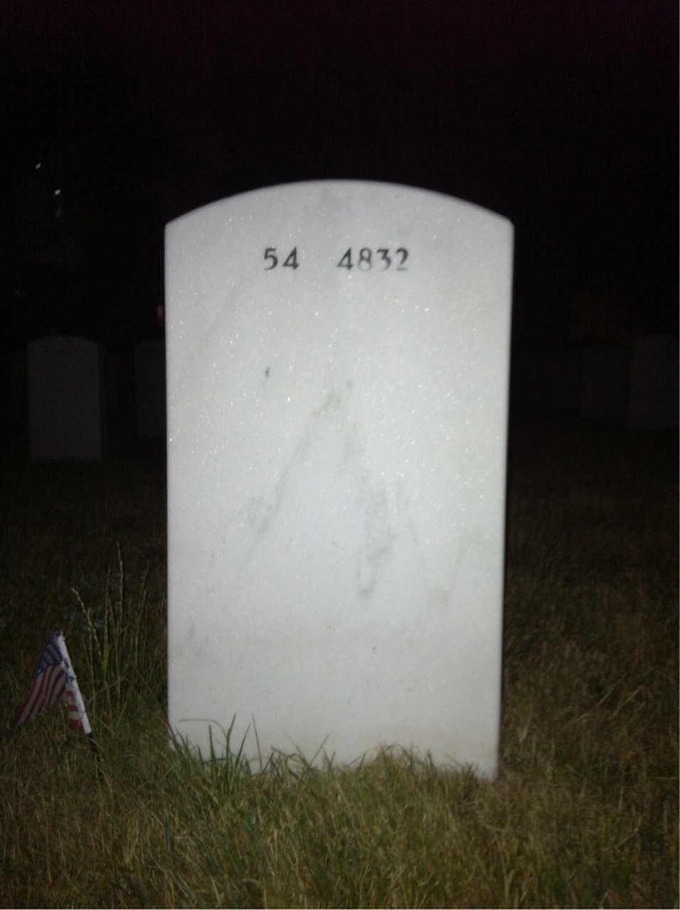 Back of headstone — Joseph Rucker