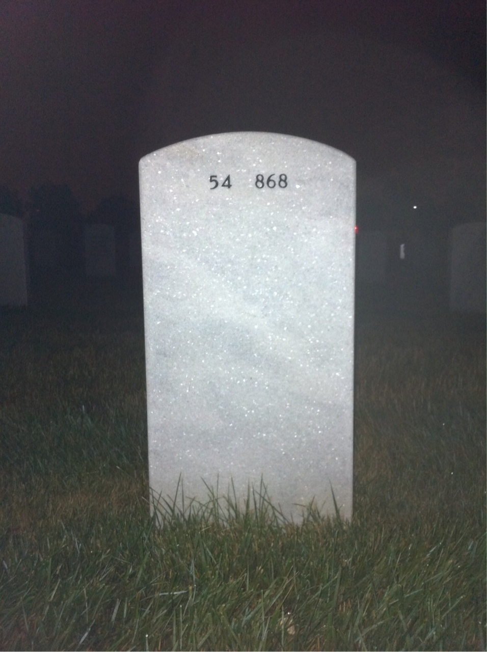 Back of headstone — Joseph Barber