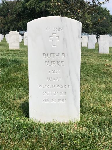 Back of headstone — Thomas I Burke