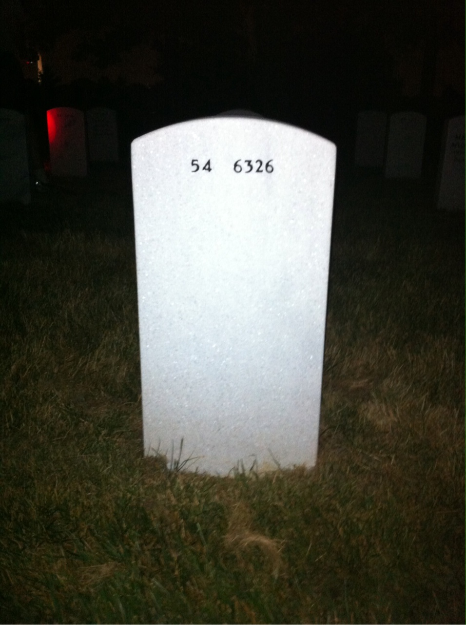 Back of headstone — John Magee