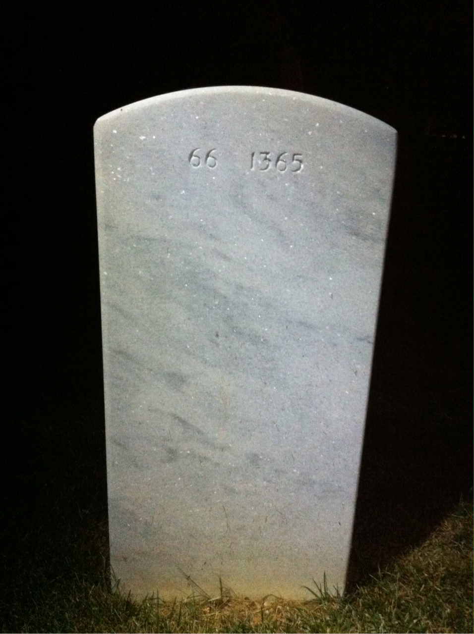 Back of headstone — Joseph Zupan