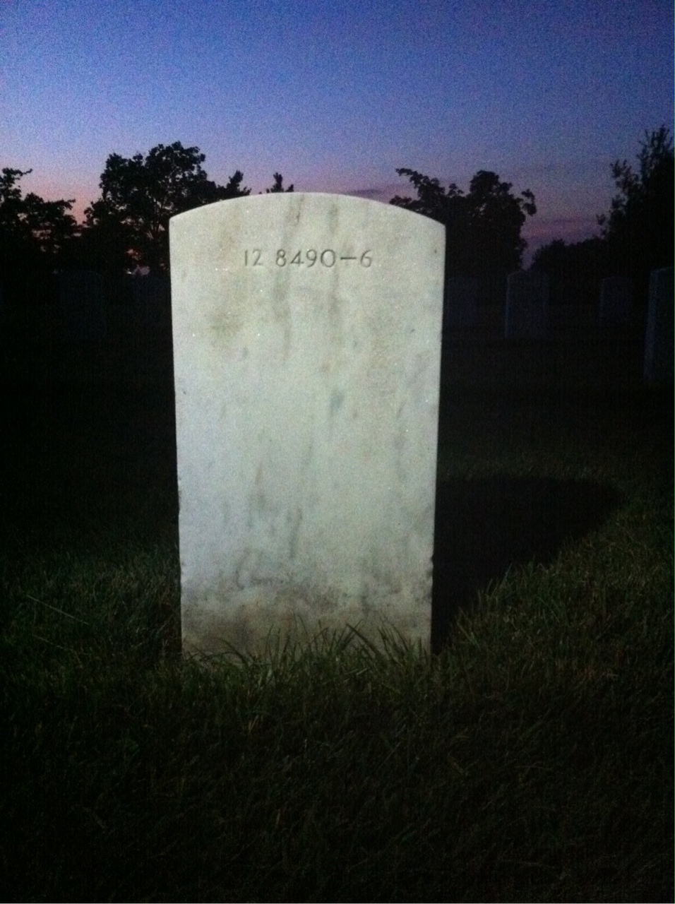 Back of headstone — Elinore Mcnish