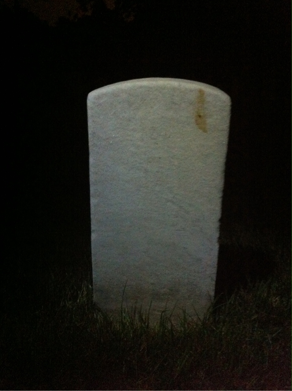 Back of headstone — Joseph Cummins