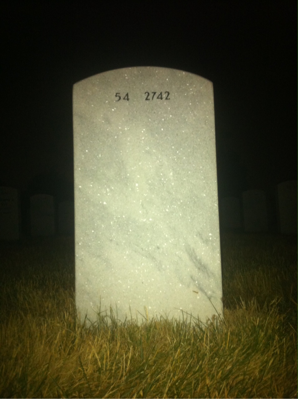 Back of headstone — Leonard Porebski