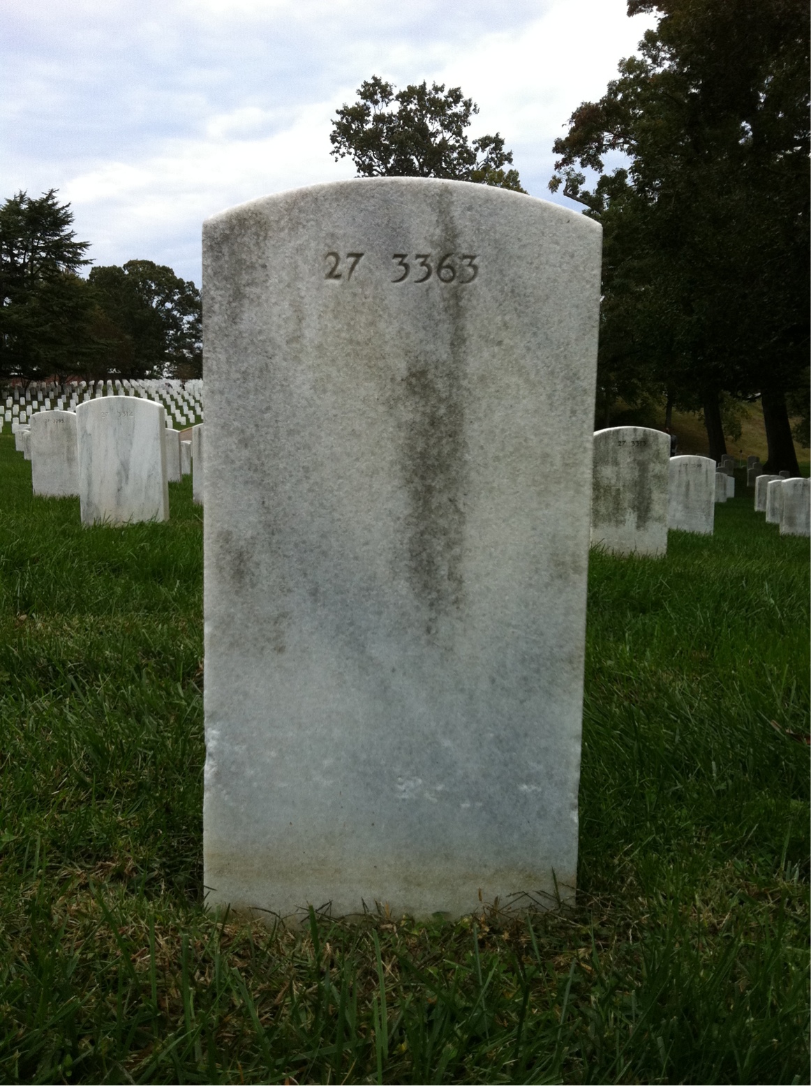 Back of headstone — Not Captured Allen