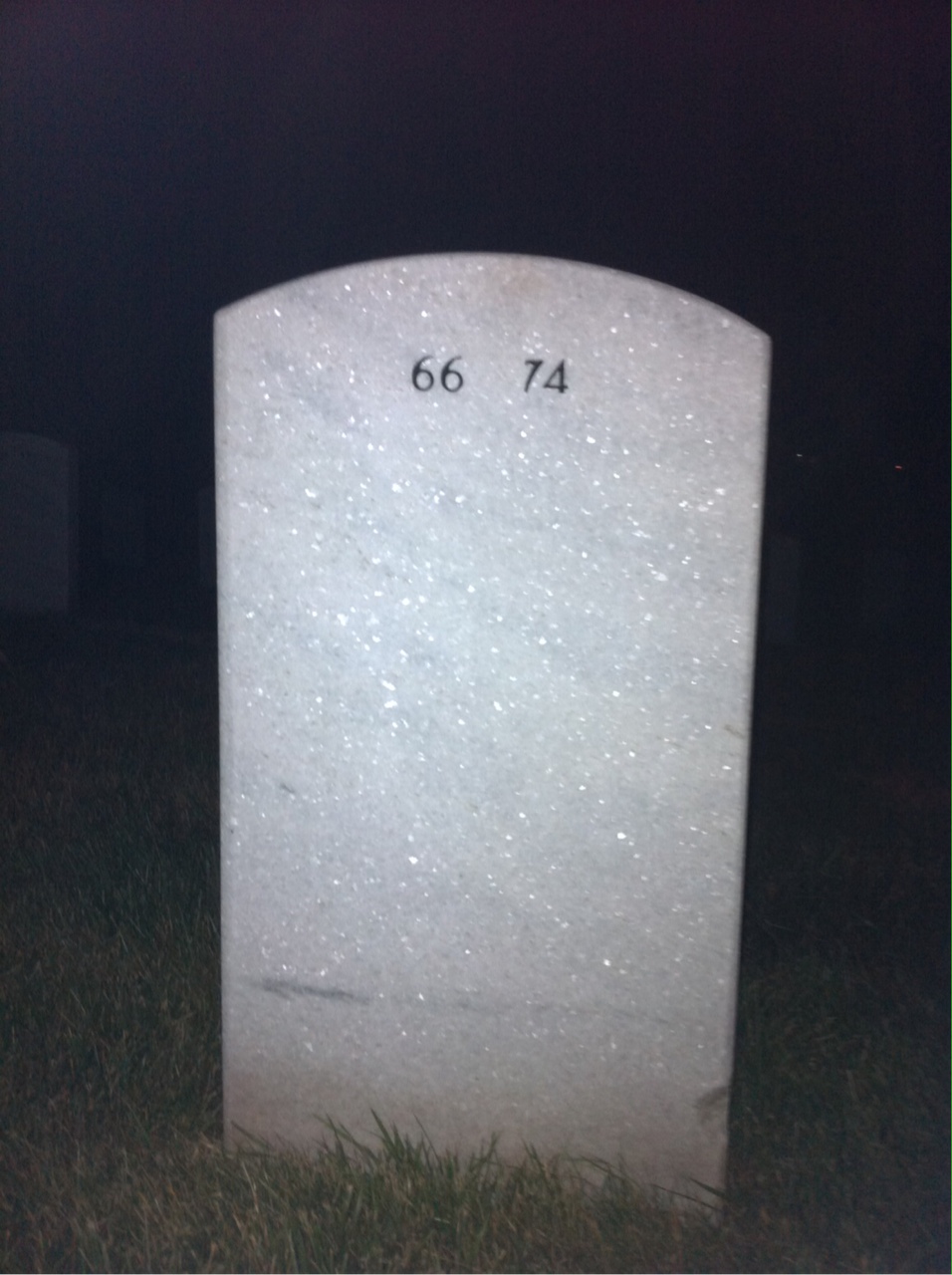 Back of headstone — Raymon George