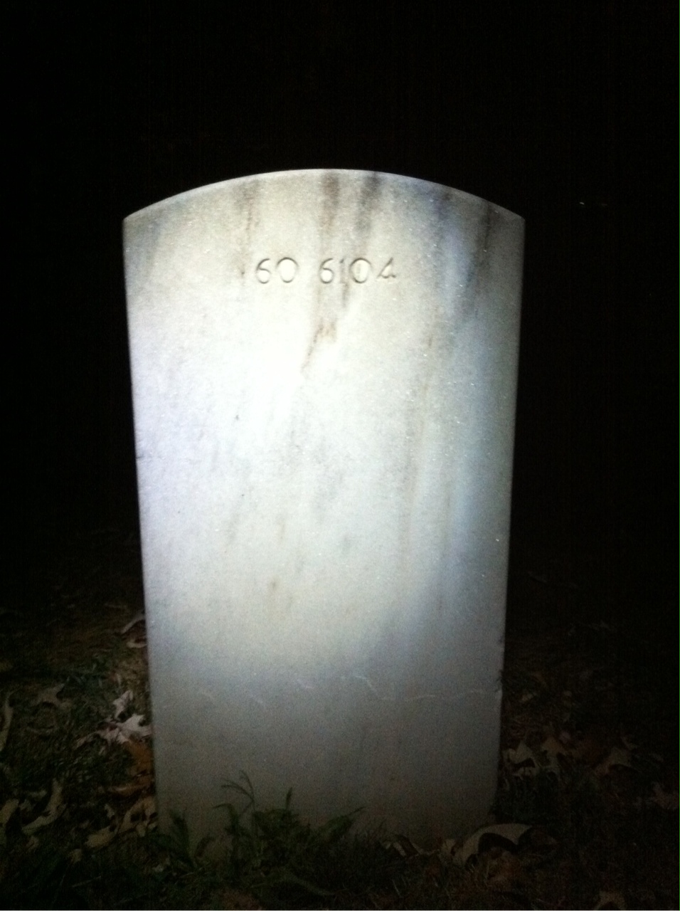 Back of headstone — Stanley Arnold