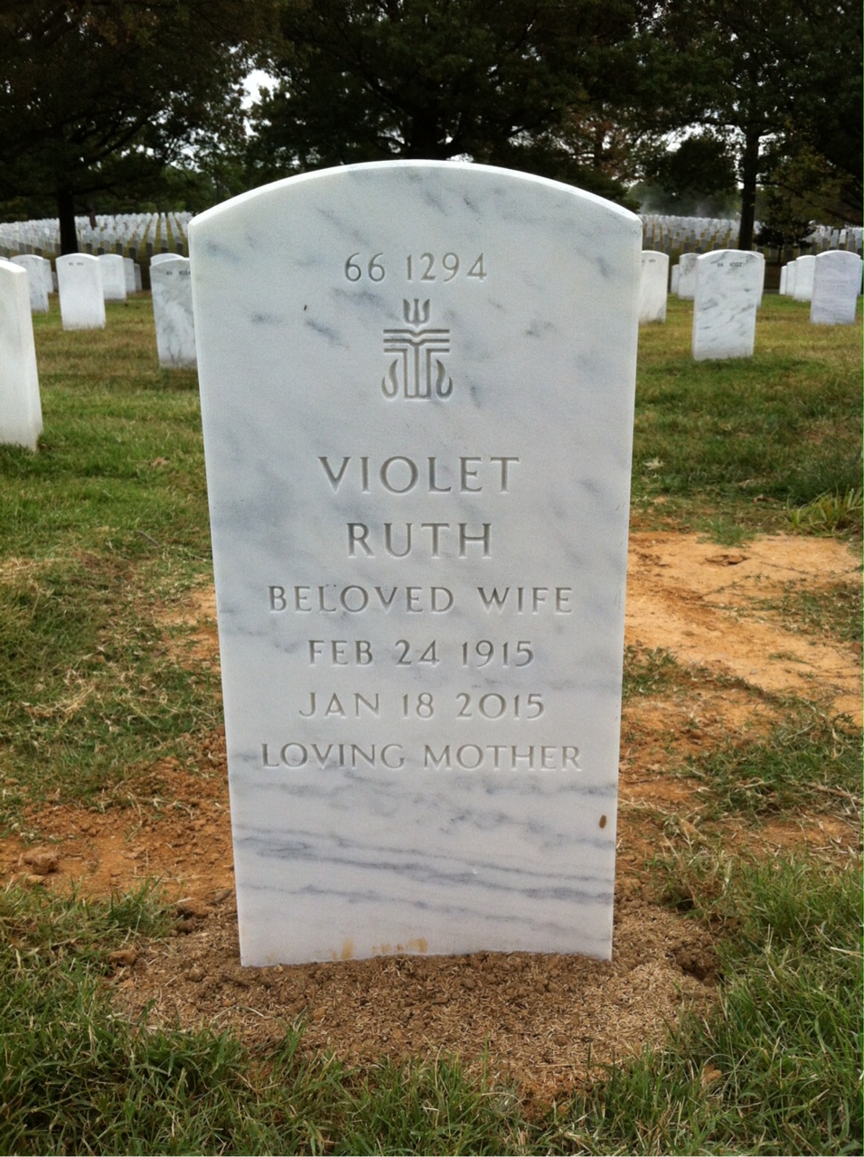 Back of headstone — William Mcauliffe