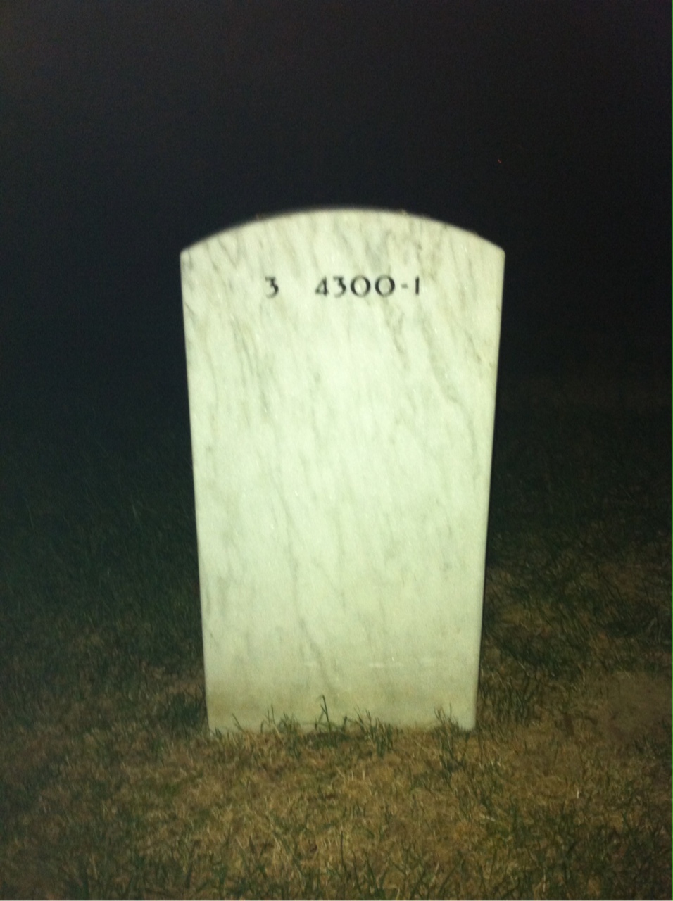 Back of headstone — William Patrick Doyle