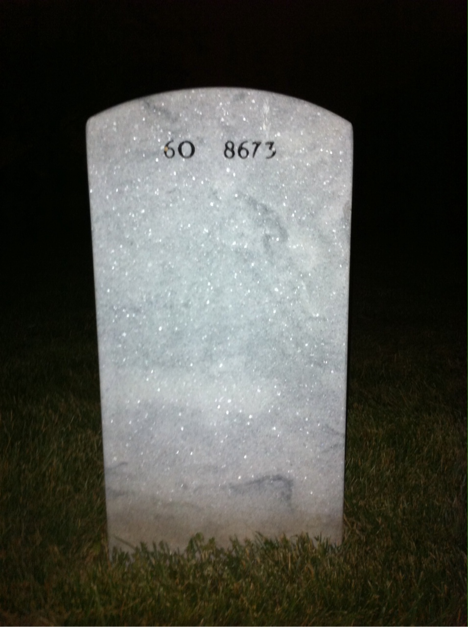 Back of headstone — Charles Spiegel