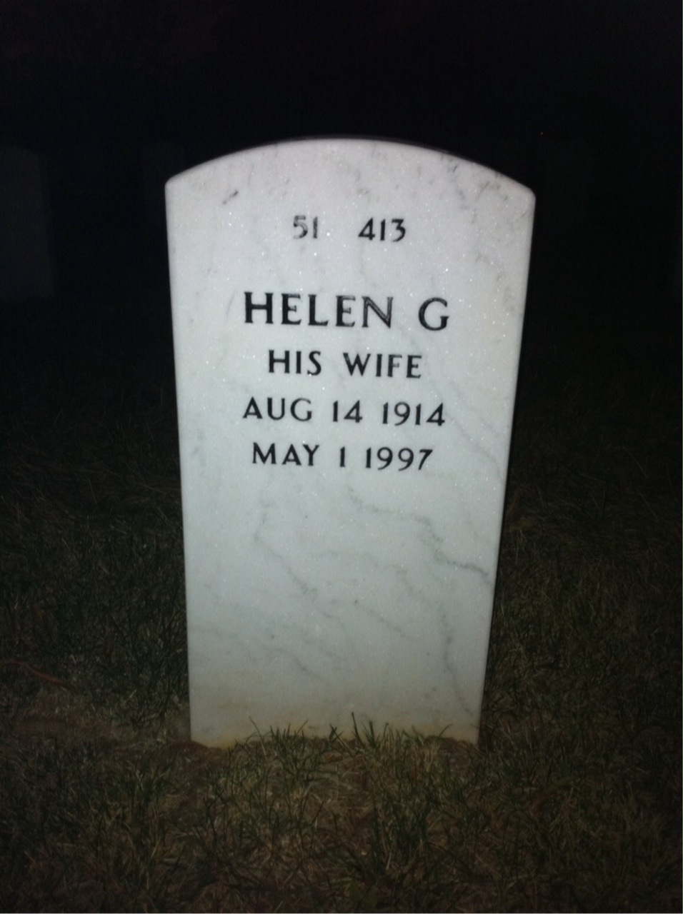 Back of headstone — Richard Spear