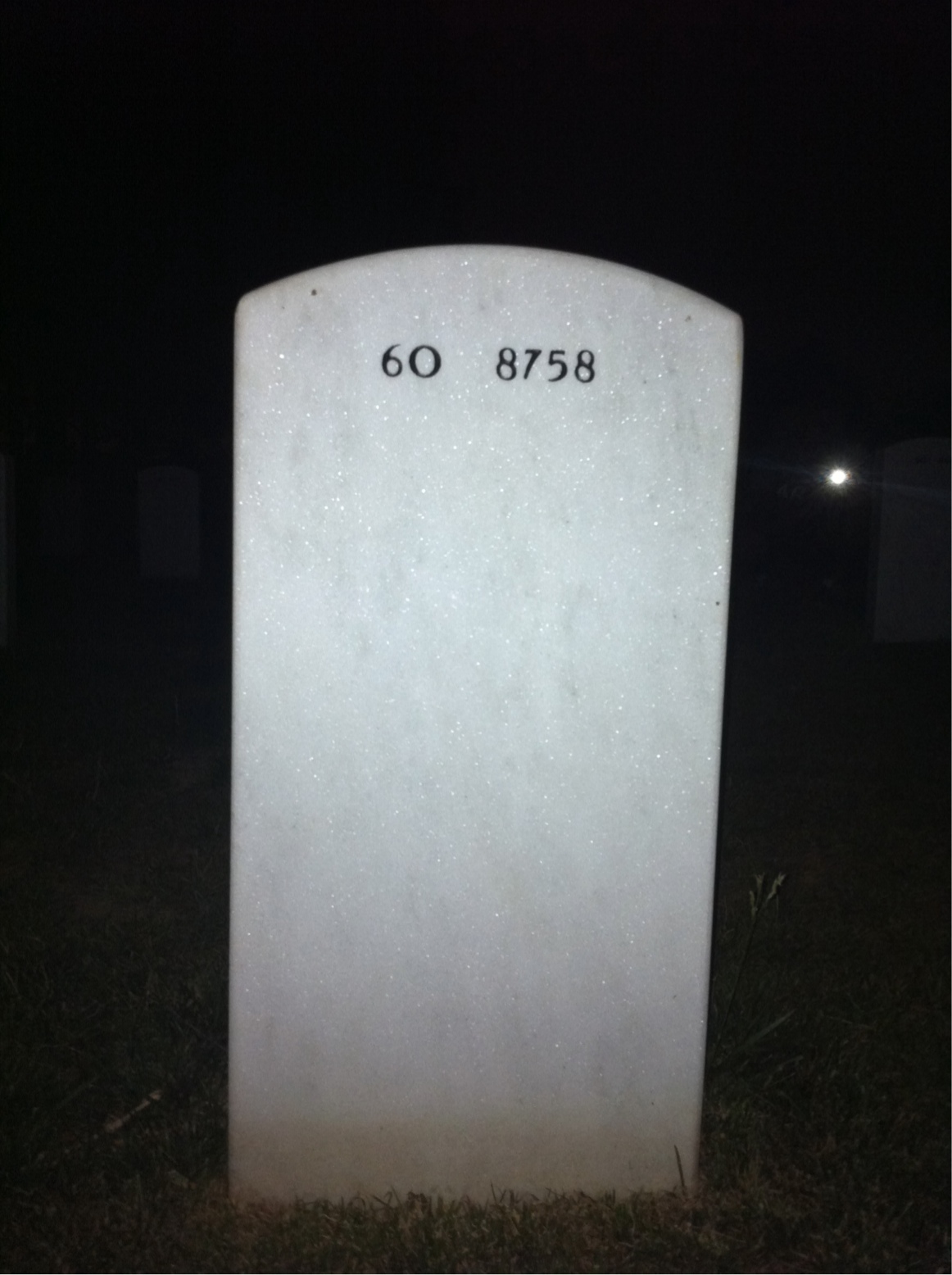 Back of headstone — Brian Bunting