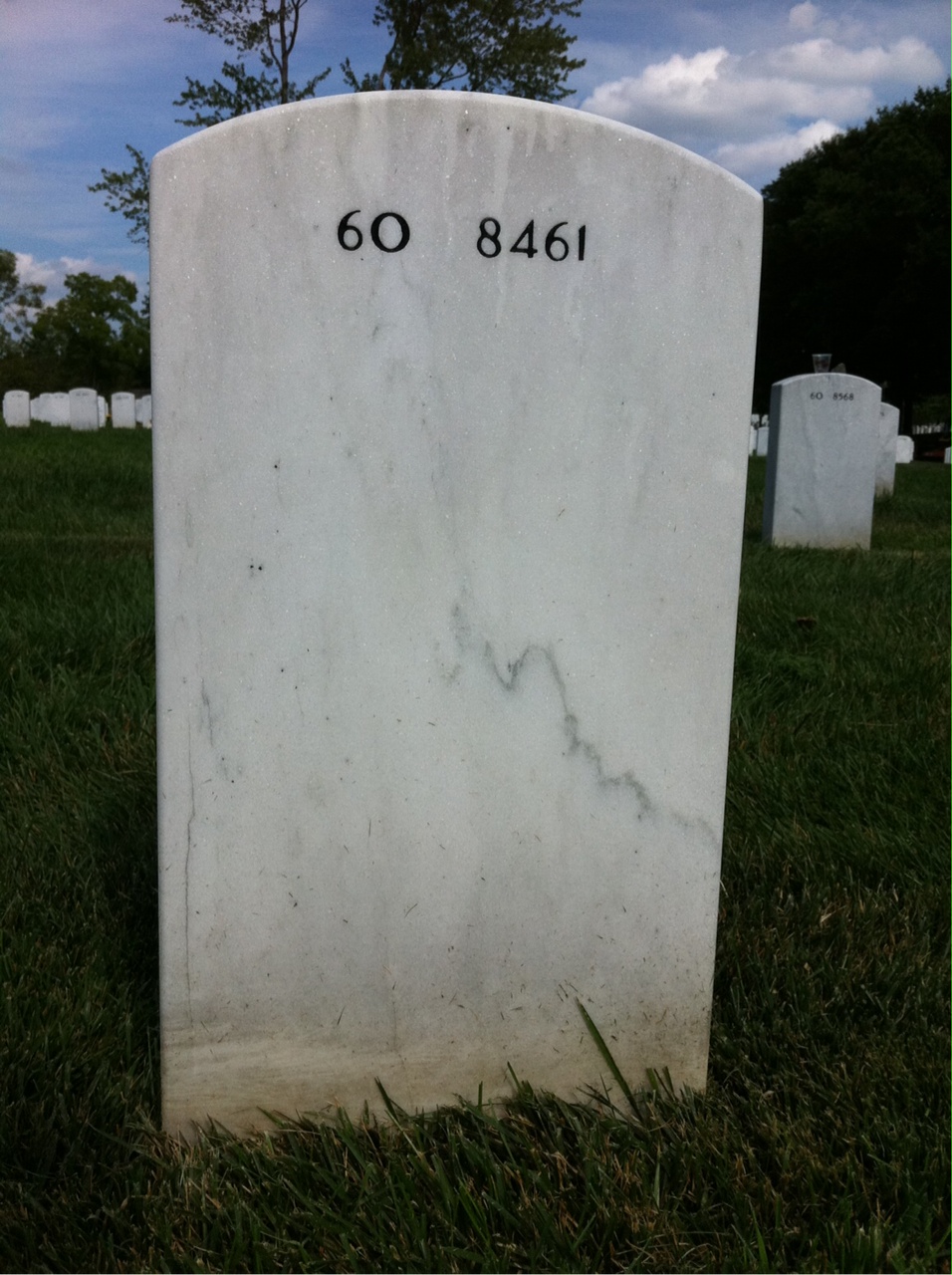 Back of headstone — Henry Kortebein