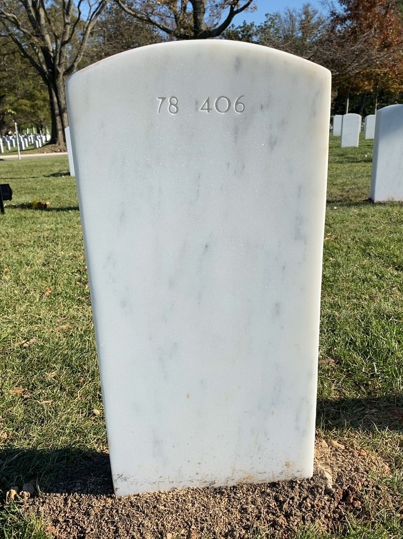 Back of headstone — Margaret Andrews-Fournier