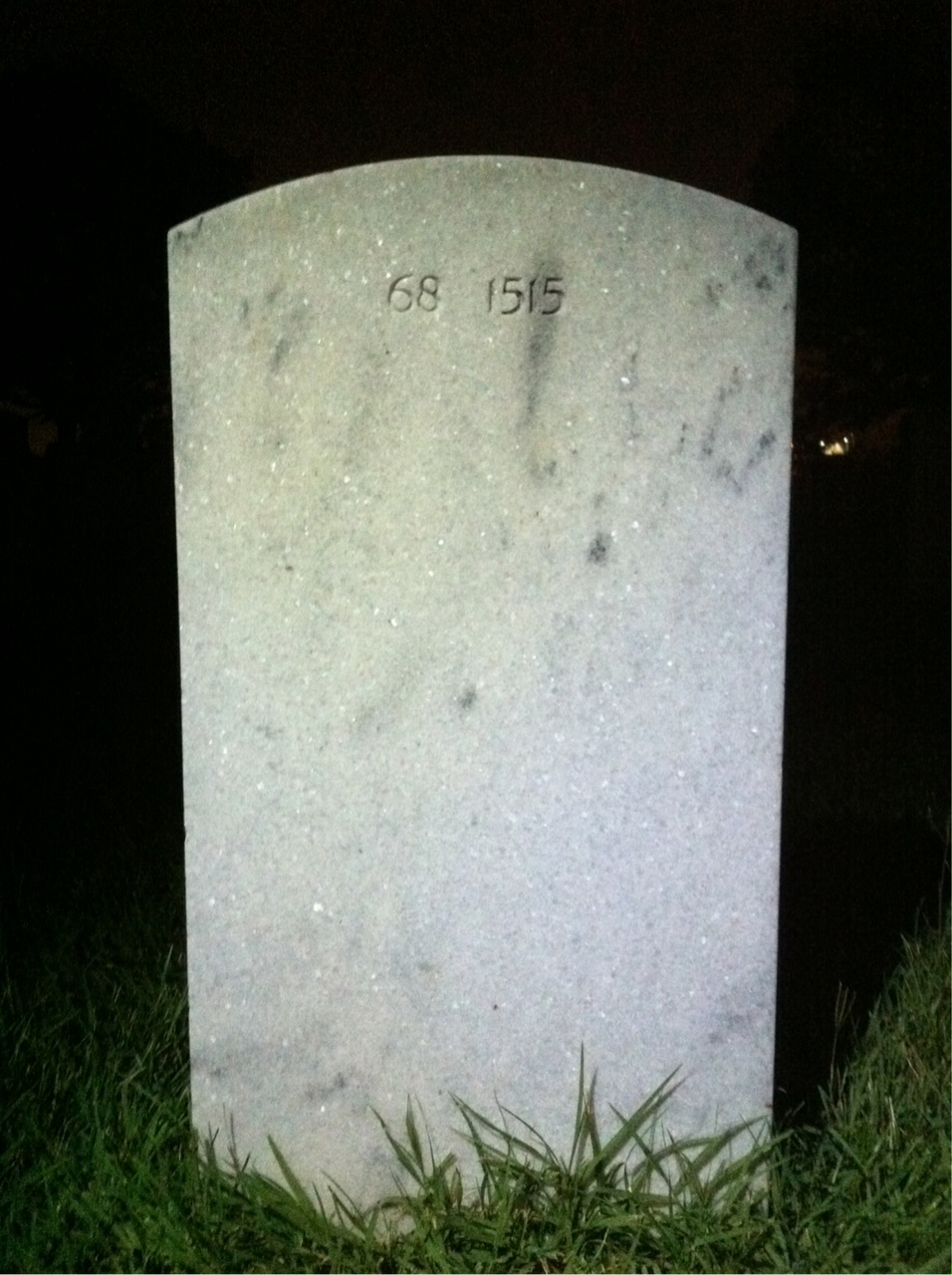 Back of headstone — Irving Akahoshi