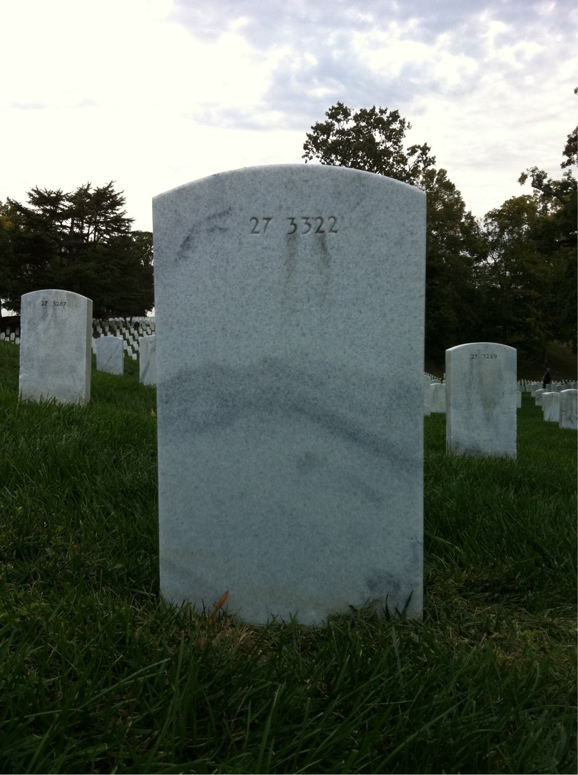 Back of headstone — Mary Bailey