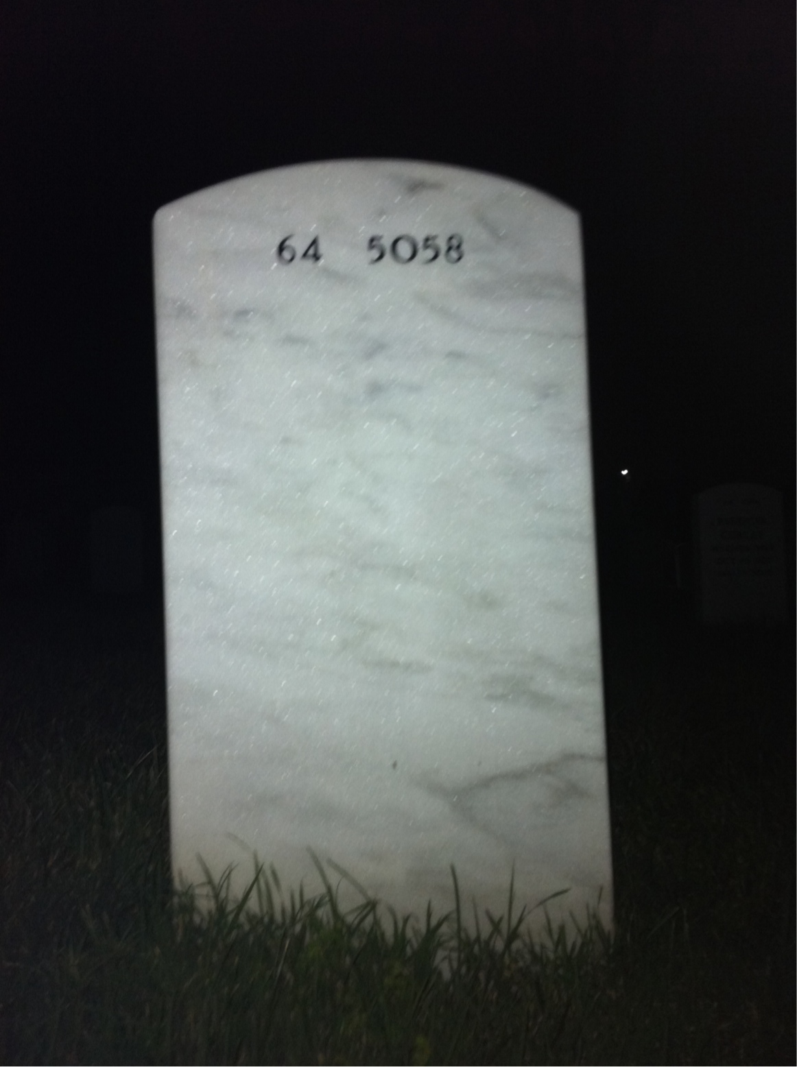 Back of headstone — Timothy Breneman