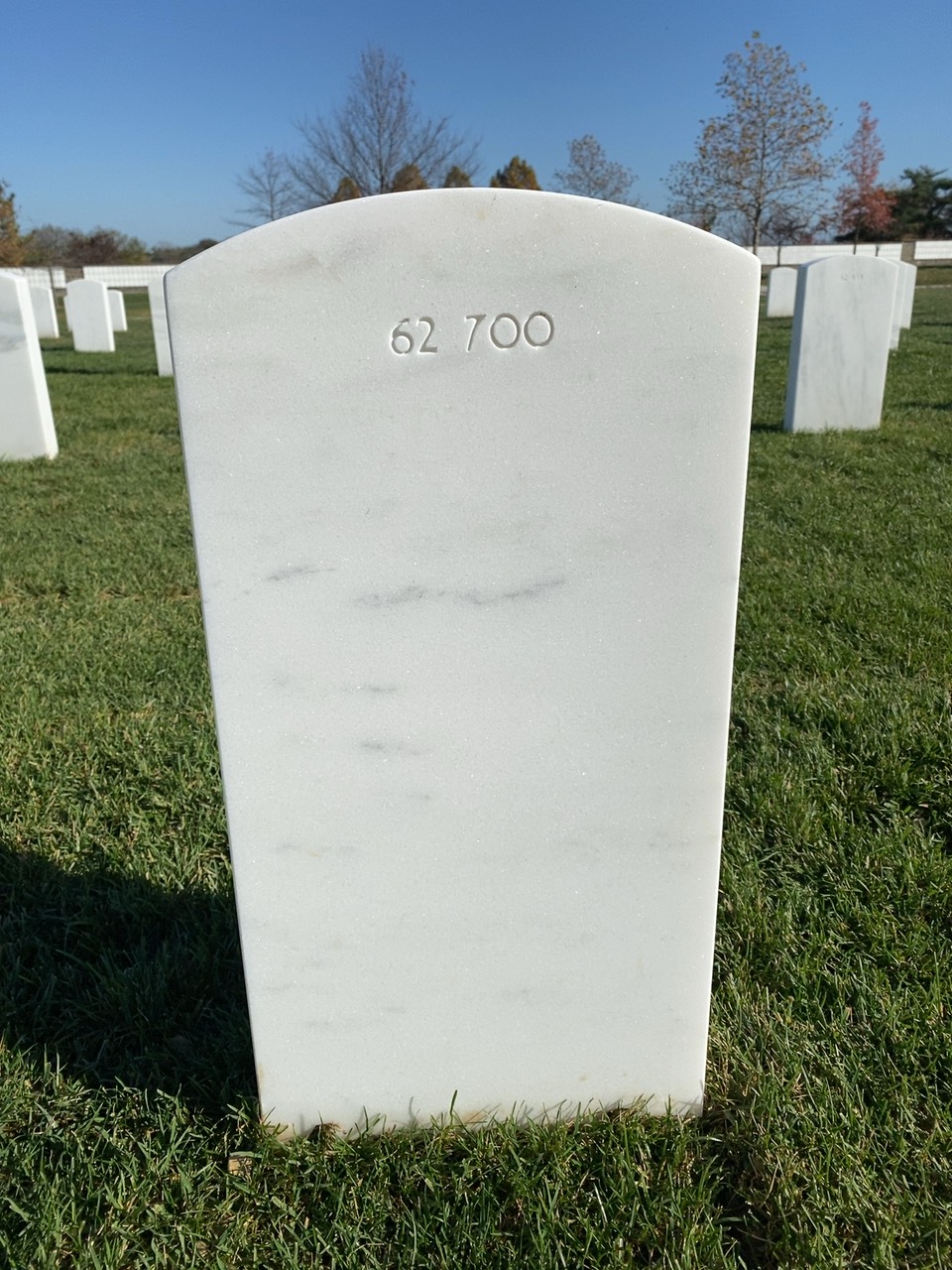 Back of headstone — Michael W Markowitz