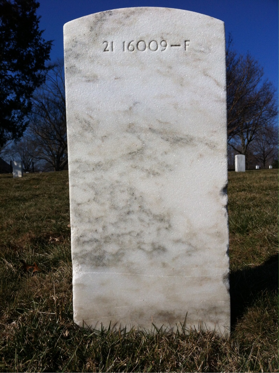 Back of headstone — Ava Minsher