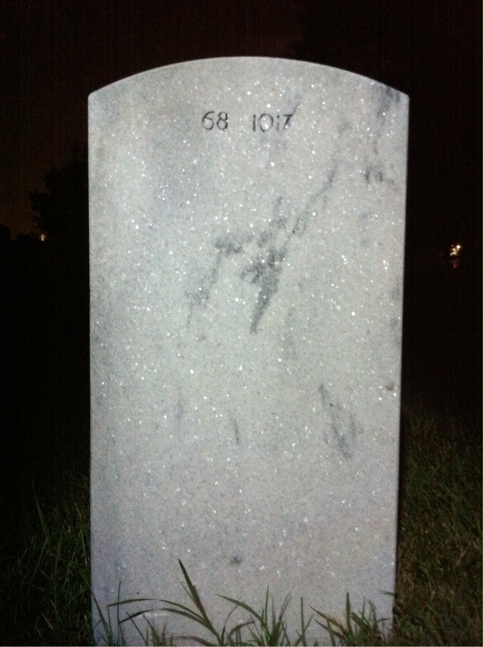 Back of headstone — James Mcneil