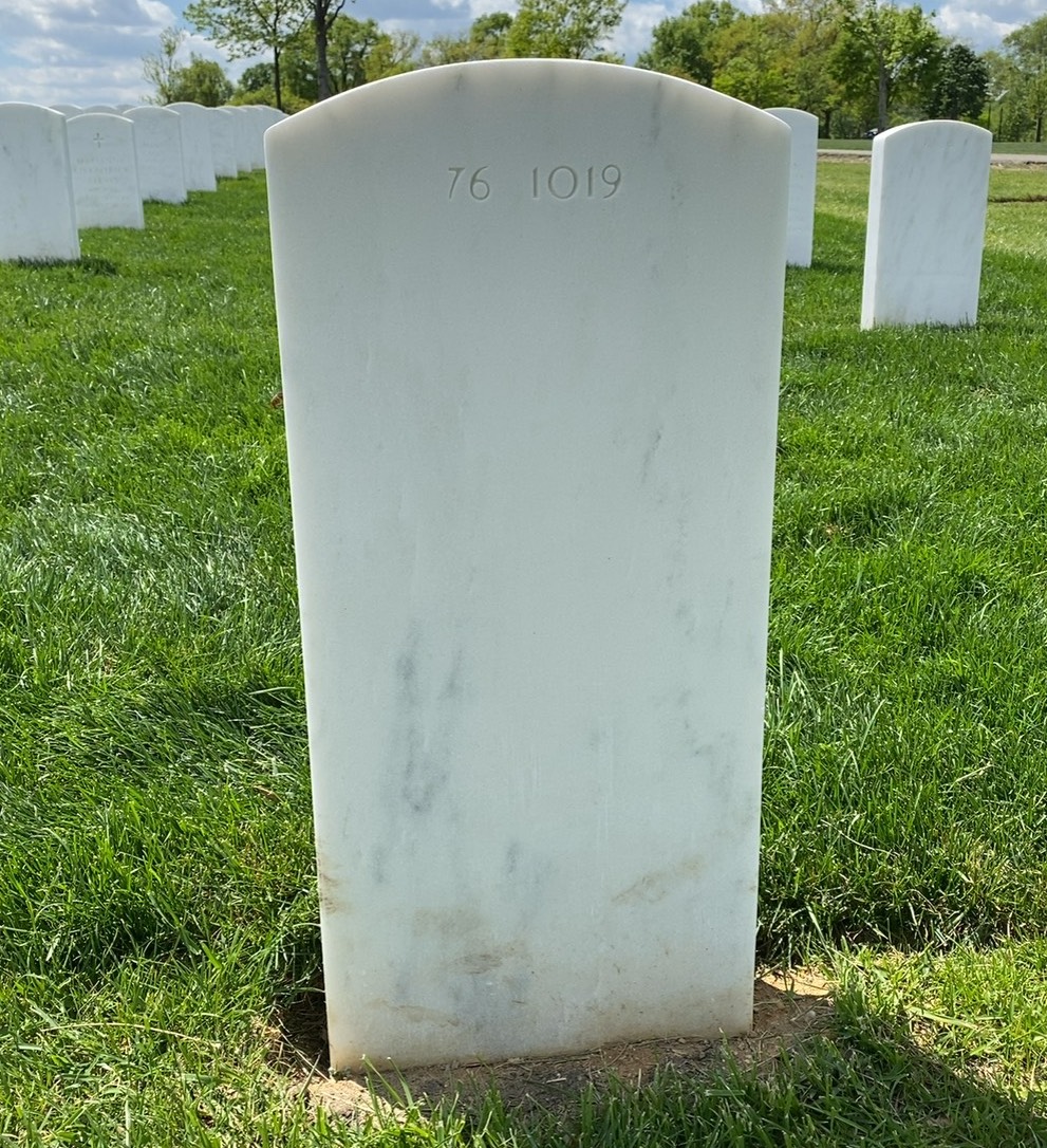 Back of headstone — Wayne A Rhodes