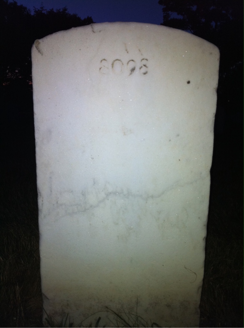 Back of headstone — Joseph Misiura