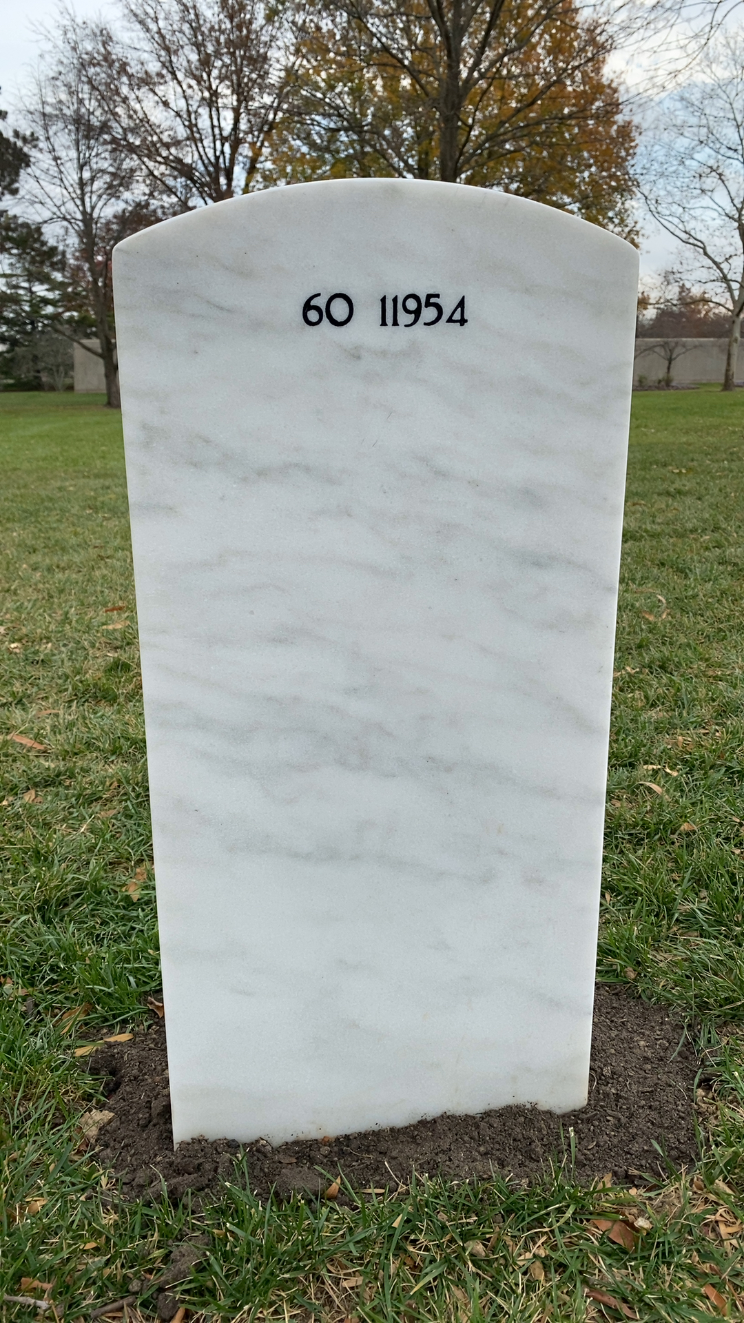 Back of headstone — Ryan Christian Knauss